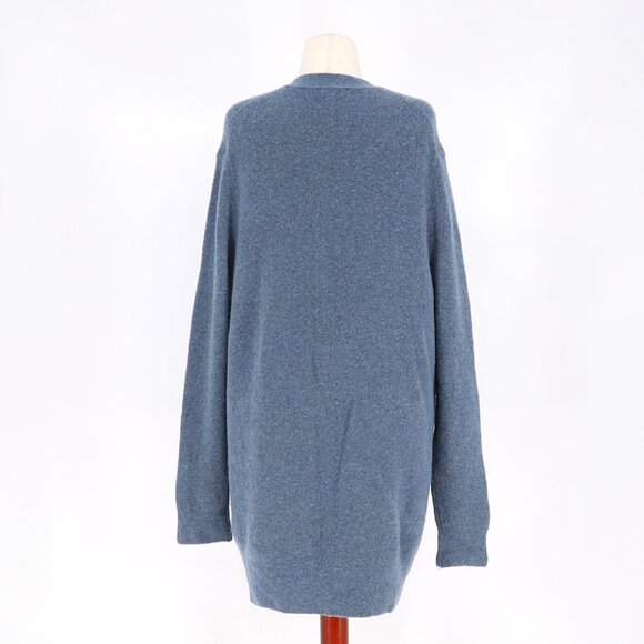 NWT J.CREW Stretch Bouclé Cardigan Sweater in Heather Lagoon Blue Boucle Size XL - Picture 5 of 10
